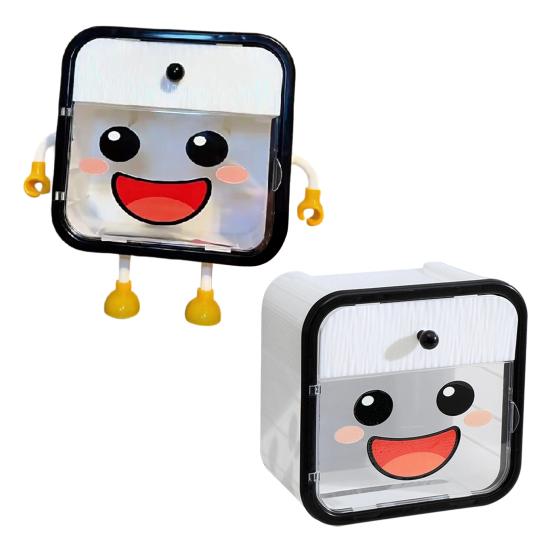 Držák na toaletní papír Plastový vodotěsný dávkovač papírových ubrousků se zásuvkou a policí Nástěnný box na ubrousky pro domácí koupelnu