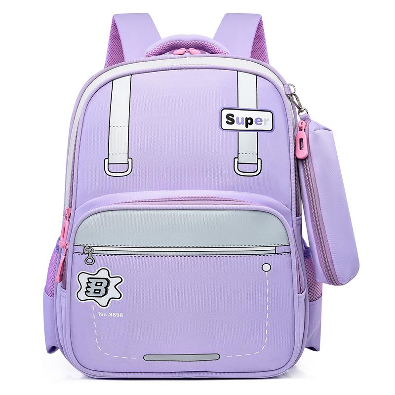School bag New primary school school bag Grades 1-3 Reduce the burden Large capacity school bag Leisure backpack
