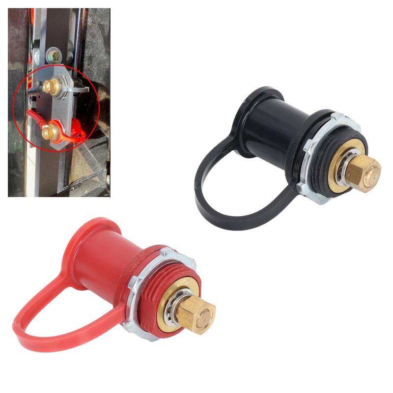 250A 12V-24V Battery Charger Post Kit 3/4in 20mm Stud Battery Terminal with Cap Car RV Truck Charging Pile Jumper Terminal