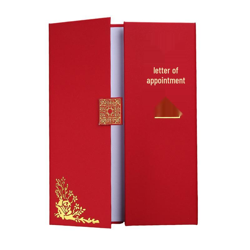 Pearl Surface Hot Stamped European Tri-Fold Honor Certificate Cover