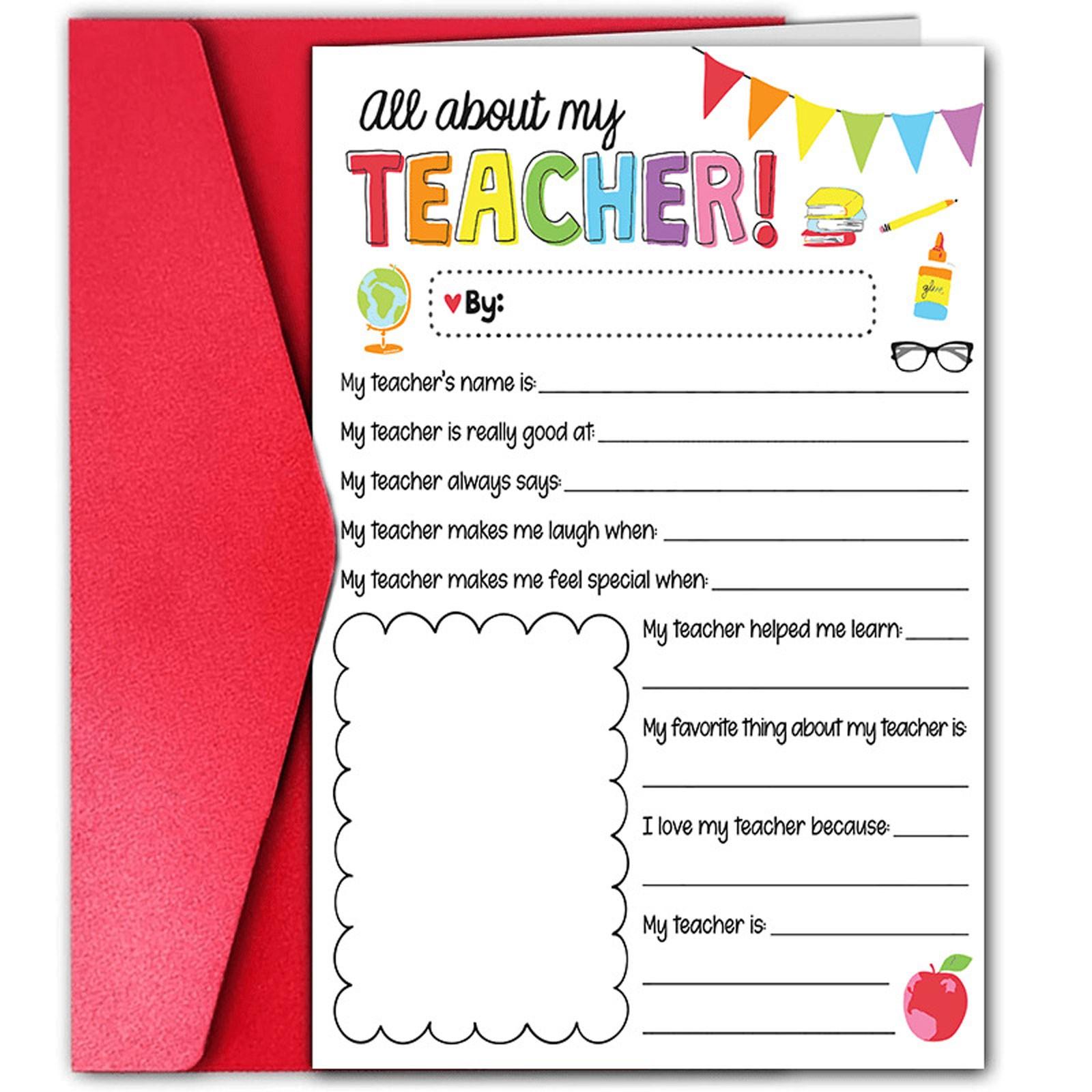 Thank You Teacher Card Great Teacher Appreciation Gifts Card From Students Thank You For Helping Me Grow Card Gift Holder Tin One Size
