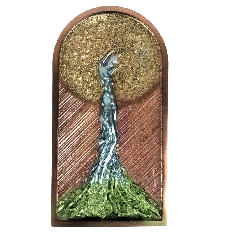 Diy Handmade Products Woman Big Tree Ornament Silicone Mold Scented Gypsum Ornaments Drop Glue Resin Mold for Decoration