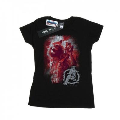 Camiseta de algodón cepillado con cohete de Avengers Endgame para mujer