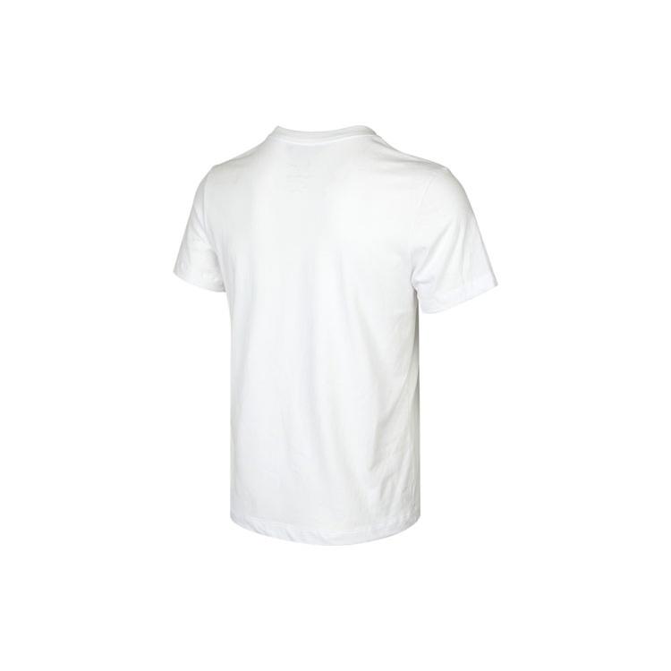 Men's Air Jordan Chicago Bulls Basketball Sports Printing Round Neck Short Sleeve White T-Shirt DA6611-100