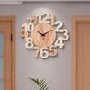 Clock Wall Clock Living Room Bedroom Personality Creative Fashion Clock Modern Simple and Atmospheric Home Silent Wooden Wall Watch