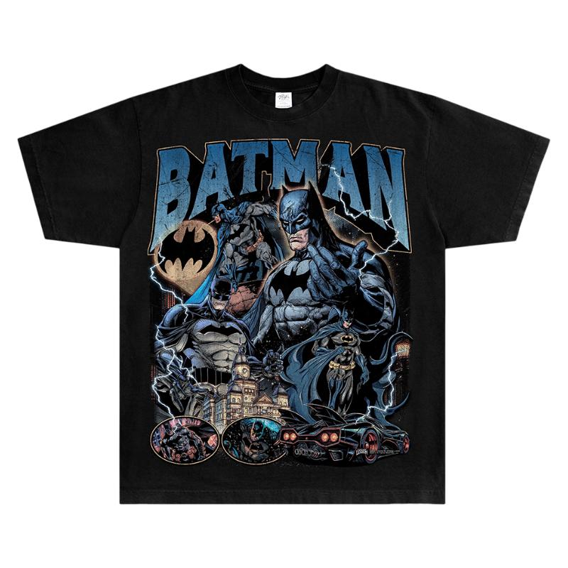Batman Joker Vintage Graphic TShirt 100 Cotton Loose Fit Casual Crew Neck Short Sleeve for Men Women Y2K Harajuku Punk Fashion