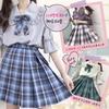 SUNNYSTEP JK Plus Sizes Sexy School Uniform Sailor Traditional Student Top and Bottom School Cute Long Sleeves Uniform, Sizes, Cosplay, S-6L,