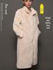 Women's Stylish Mink Fur Coat: Elegant Long Autumn & Winter Outerwear
