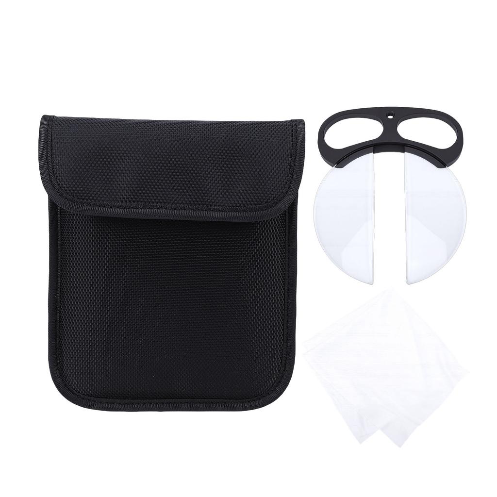 Handgehaltenes 100mm Doppeltes Halbmond-Filter Handgehaltenes Dioptrien-Effektfilter Optisches Glas Prisma Verschwommener Vordergrund Traumhaft