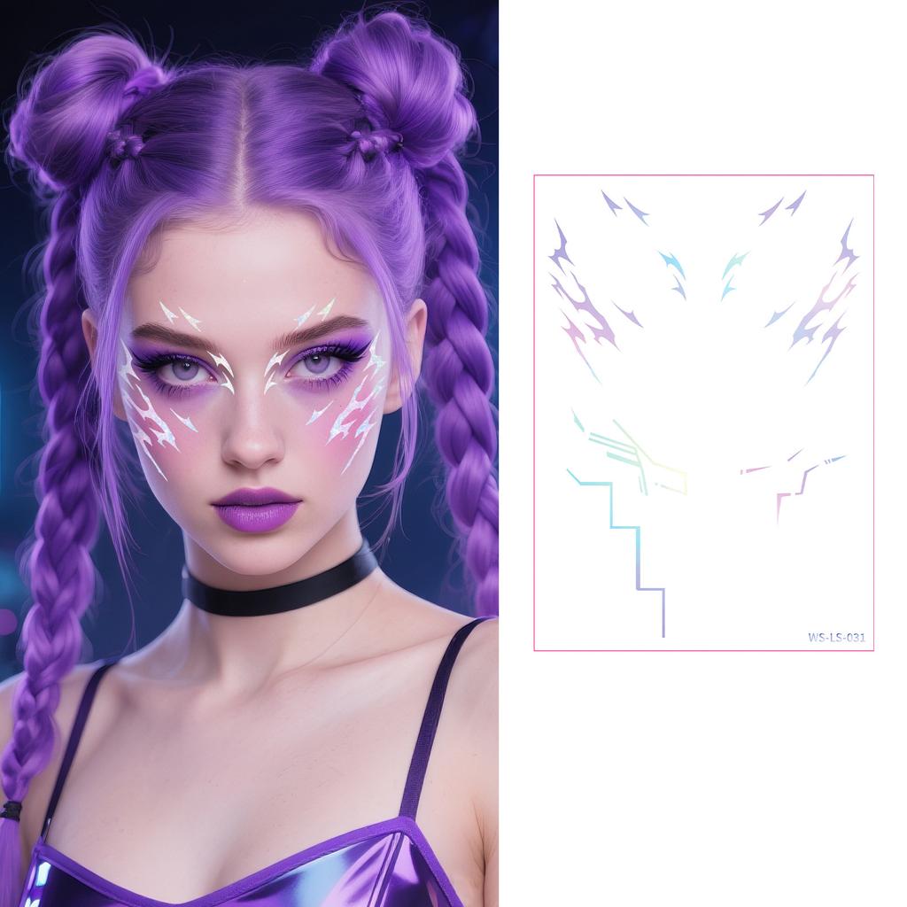 Sticker Anime Cos Bühnen-Performance Make-up Gesichtsaufkleber