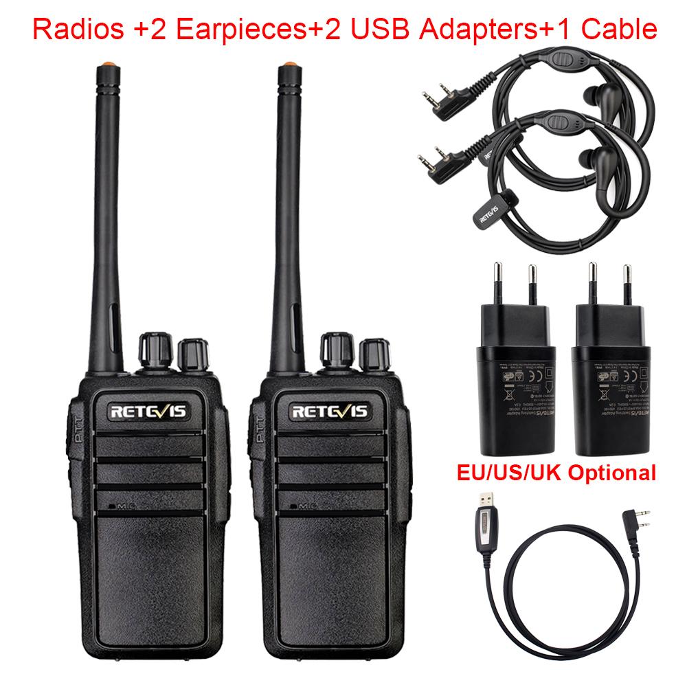 Rt21v Vhf Walkie Talkie 2w Große Reichweite Lizenzfrei Vhf Radio Murs 5 Kanäle USB-Ladegerät Zweiwegradio für Outdoor-Aktivitäten Alarm Vox