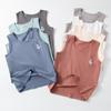 Plus Size Boys' Cotton Sleeveless Vest - Summer Undershirt