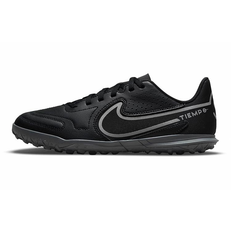 

New Nike Tiempo Legend 9 Club Slip Resistant Cushioning Wear Resistant Coverage Low Top Kids Soccer Shoes Black Kids DA1334-004 37.5