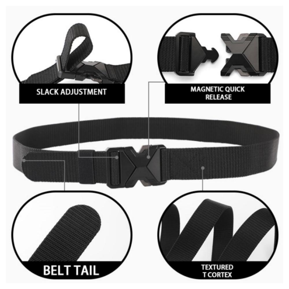 2PC Quick Release Pluggable Buckle Sports Belt Breathable Men Belts For Men Pants Belt Men Bbelt Perfect for Outdoor Adventures