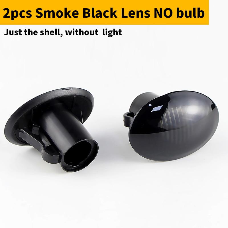 

For Fiat 500 For Maserati For Ford KA 2009-2016 Lancia Lybra Ypsilon Alfa 4C Turn Signal Side Marker Light Cover Shell No bulb Smoke lens No bulb