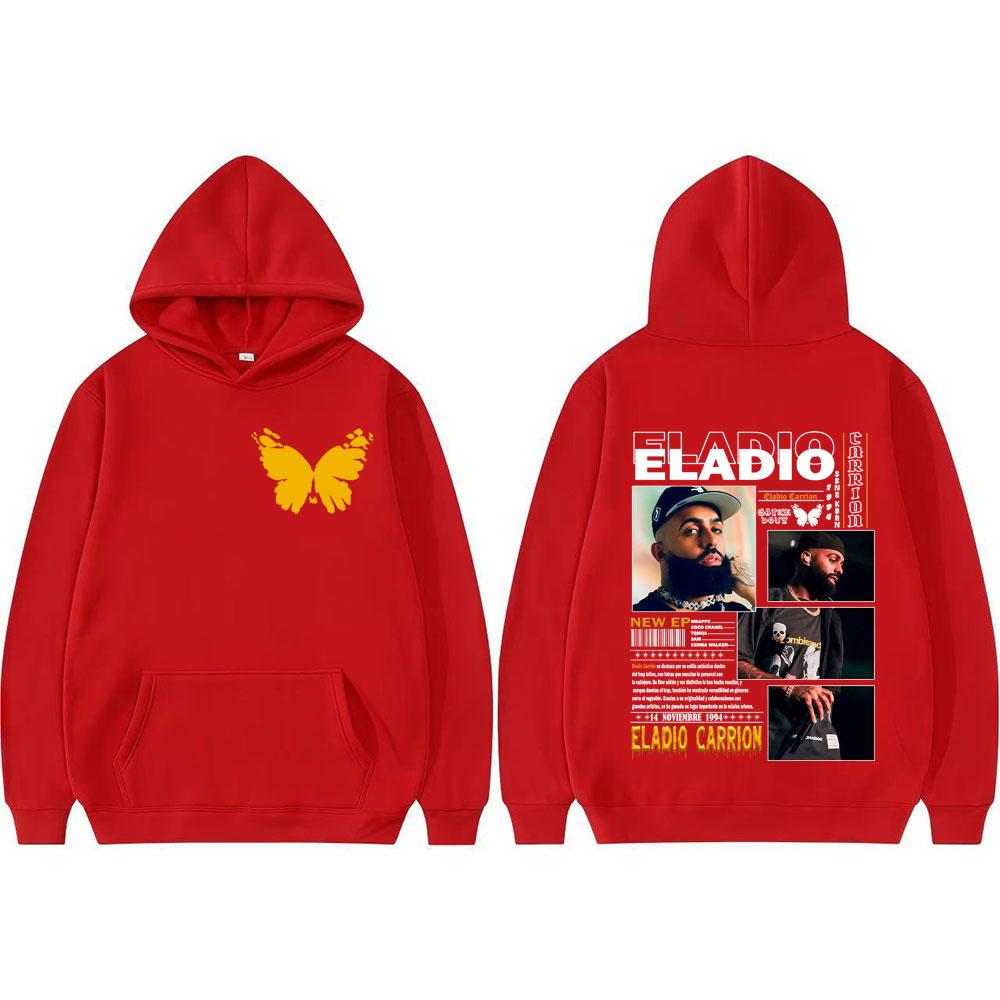 Rapper Eladio Carrion Sauce Boyz 2025 Tour Merch Sweatshirt Streetwear Men Women Casual Oversized Hoodie Fashion Hip Hop Hoodies