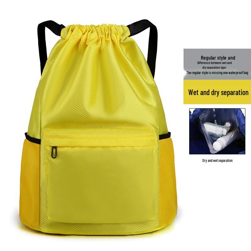 Portable Fitness Drawstring Backpack for Sports, Training, and Events