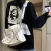 Large Capacity Shoulder Crossbody Tote Bag Hundred Niche Rivet Motorcycle Bag ABG Spice Girl Bag