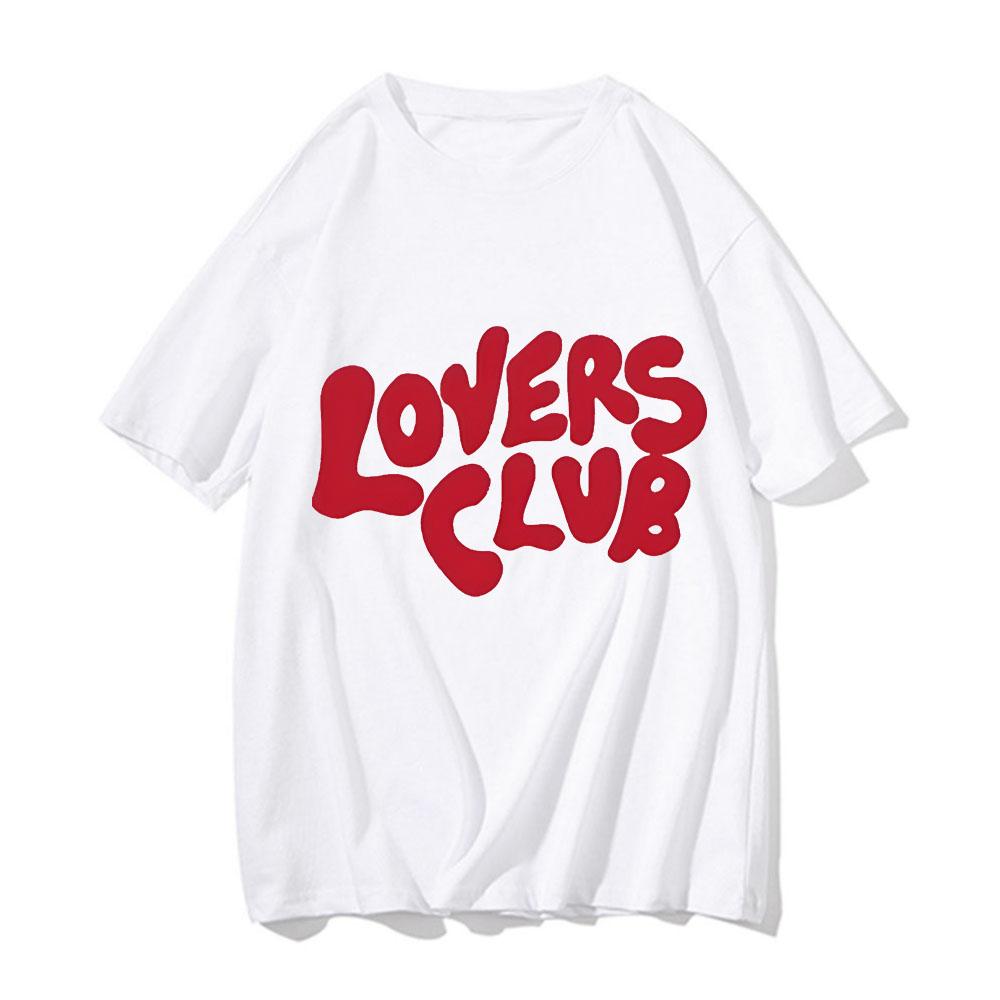 Niall Horan Lovers Club Summer New Harajuku  Unisex's  Unisex's T-shirt Unisex Cotton Tops Short-sleeved Crewneck T Shirt Streetwear Unisex
