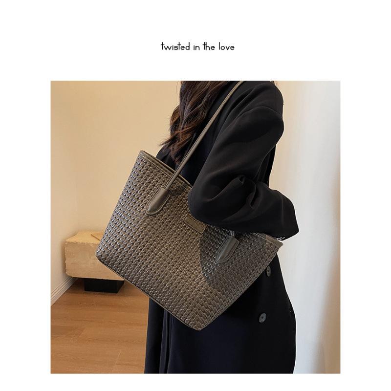 Tooxika Women's New Simple High-end Large-capacity Tote Bag Versatile Single-shoulder Underarm Bag