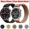 22mm 20mm 18mm Milánský řemínek pro Oneplus Watch 3 46mm 43mm/Lite/2/2R Magnetický náramek pro OPPO Watch S/X2 mini Ocelový náramek na zápěstí