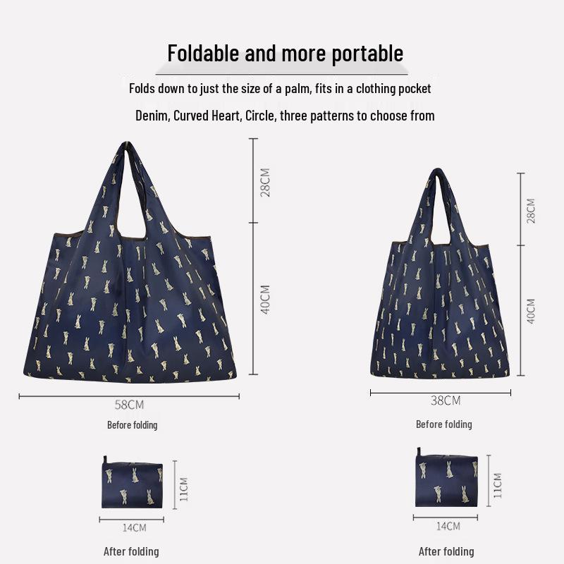 Bolsa Tote do Mickey: Sacola de Compras Grande, Dobrável, Ecológica, Impermeável de Tecido Oxford