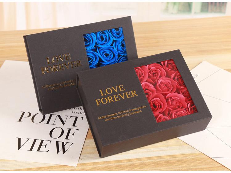 Eternal Rose Lipstick Gift Box - Flip-top, Creative Teacher's Day Present, Rectangular Packaging