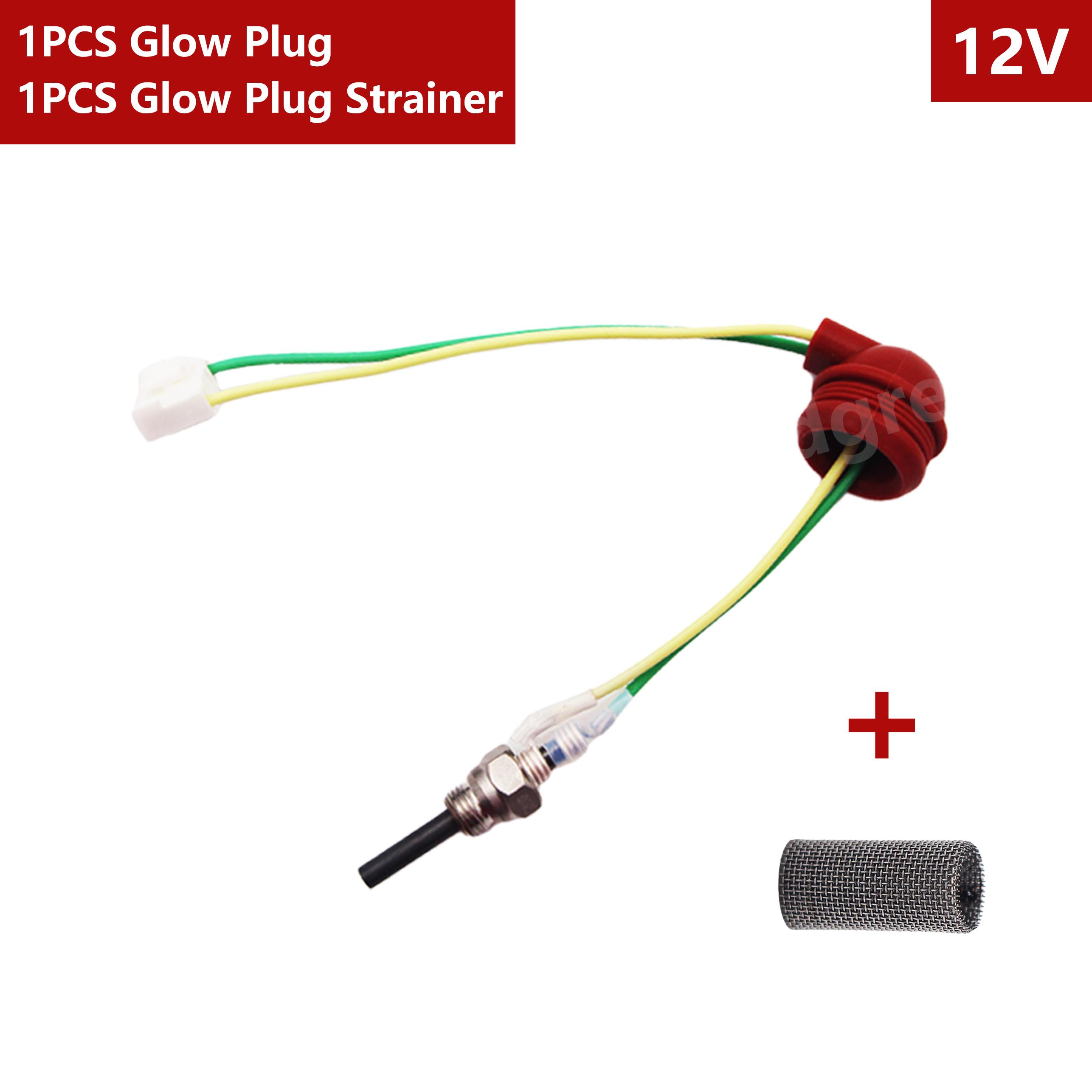 12V 24V 1-8KW Chinese Diesel Heater Glow Plug Ceramic Pin + Glow Plug Screen Similar Eberspacher Diesel Heater Parts 12V