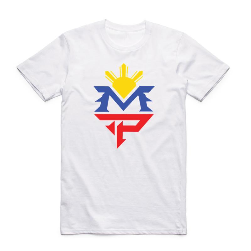 

2019 Принт MVP Мэнни Пакьяо MP Боксер Белая футболка Летняя Мода Круглый Вырез Короткие Рукава ММА Филиппины Футболка Свэг 4XL