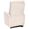 Massage Recliner with Rising Function Cream Fabric