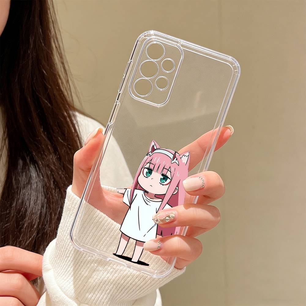 Chibi Girl Phone Case For Samsung S25,S24,S21,S22,S23,S30,Ultra,S20,Plus,Fe Transparent Cover