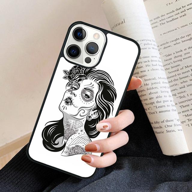 Cute Dead Skull Owl Phone Case Back Cover for iPhone 17 Air 16 15 14 13 11 12 Pro Max Plus Fundas Coque