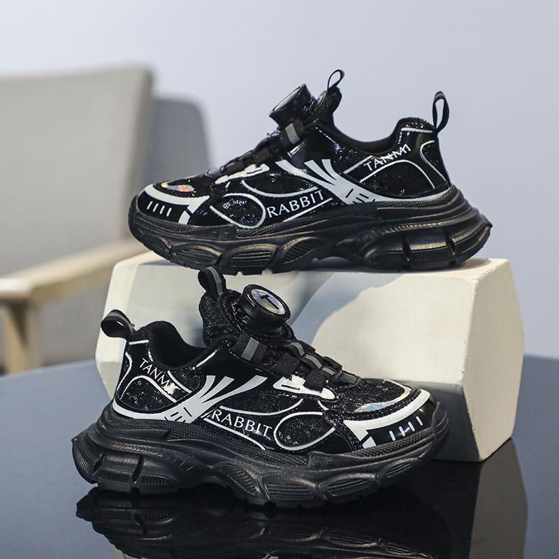 

Детская модная дышащая повседневная обувь, детская спортивная обувь для бега, трендовые удобные спортивные кроссовки для студентов и девочек 26 чёрный