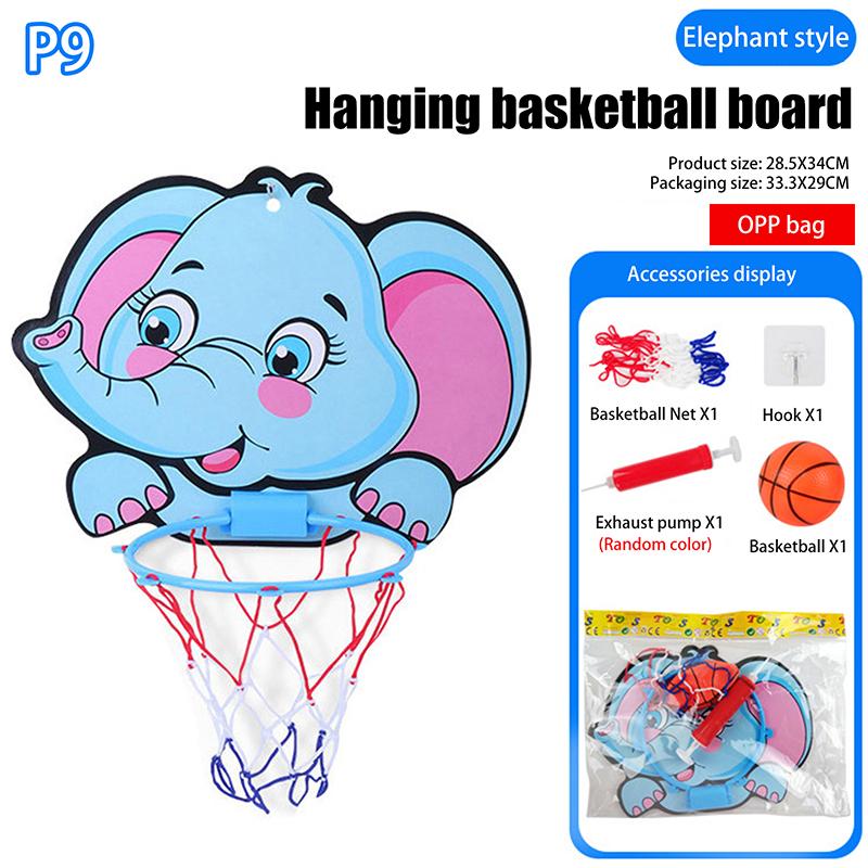 Supports de basket-ball réglables pour enfants Forme d'animaux de dessin animé Panier de tir Sport intérieur extérieur Jeu de société Jouets pour enfants