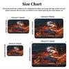 Cool Anime Warrior Printed Rug,Fire Theme Decorative Floor Carpet,Large Mat for Gamer Room,Bedroom,Living Room,Home Decor Gift
