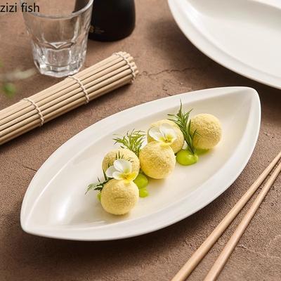 Nepravidelný keramický talíř Kreativní talíř na sushi Dezert Talíř na svačinku Talíře s molekulární kuchyní Zobrazovací talíře Hotelové nádobí