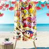 Kirby Pink Spirit Print Beach Towel, Large Soft Quick Dry Towel for Beach Camping Swimming