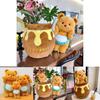 Adorable Honey Bear Plush Toy Soft Cute Cartoon Couple Gift For Kids And Girlfriend
