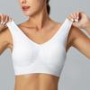 M-3XL Women's Sports Bra Plus Size Wireless Tank Tops Double Layer Seamless Yoga Adjustment Underwear