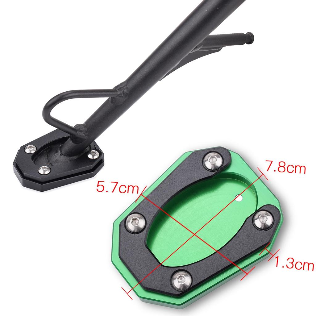 LEDISHUN Motorcycle Side Stand Plate for Kawasaki ELIMINATOR/SE400/Eliminator 400 (2023-2024) (Black)