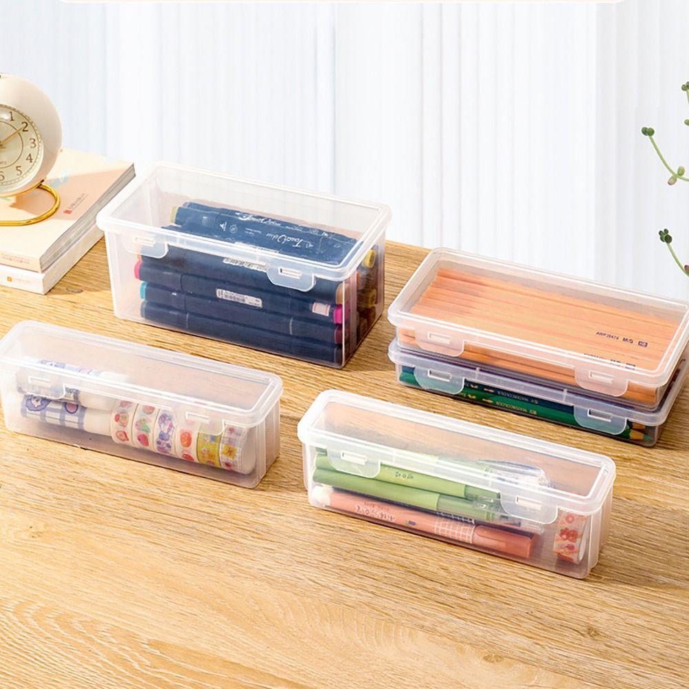 Large Capacity Stationery Storage Box Desktop Organizer Pen Holder Pen Pencil Case  School Office