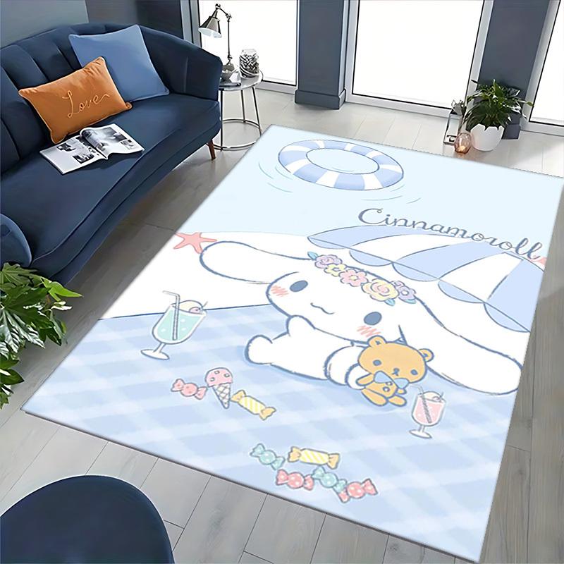 Cinnamoroll Anime Cartoon Design Chair Mat Non-Slip Carpet for Office Home Decoration Living Room Bedroom Game Room Dormitory Universal Seasonal Gift.