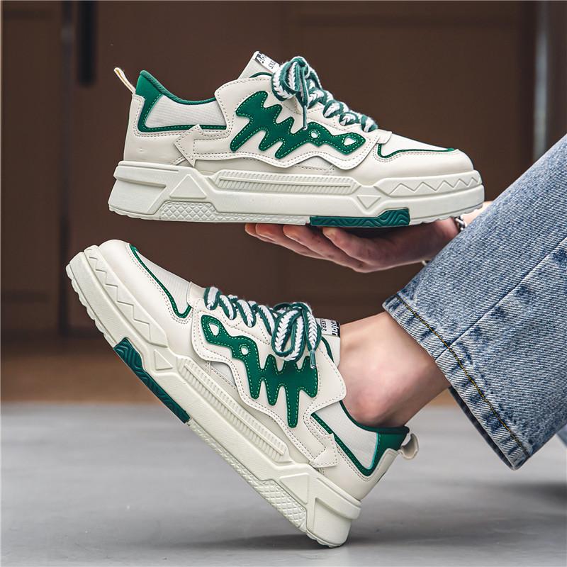 Fashion Fashion Vulcanized Sneakers Men British Style Chunky Walking Shoes For Men Casual Sneakers Street Style Sport Basketball Shoes