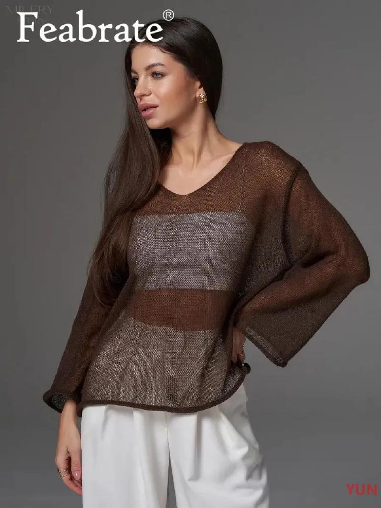 Thin Round Neck  Sleeve Knitted Bottoming Shirt