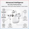AirPods Pro 2 Kabellose Bluetooth-Kopfhörer Präzise Lautsprecheröffnungen Klare Anrufe Touch-Bedienung 30H Akkulaufzeit Ohrhörer für den täglichen Weg