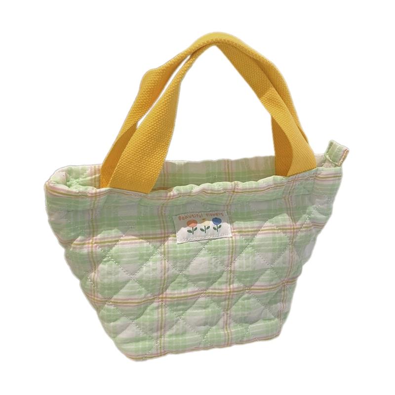 

Hot Cold Freezer Bag Food Container Leakproof Handbag Splashproof Lunch Box for Travel Hiking Camping зелений