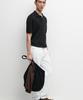Masimodutti Wool Blend Short Sleeve Knit Polo Shirt