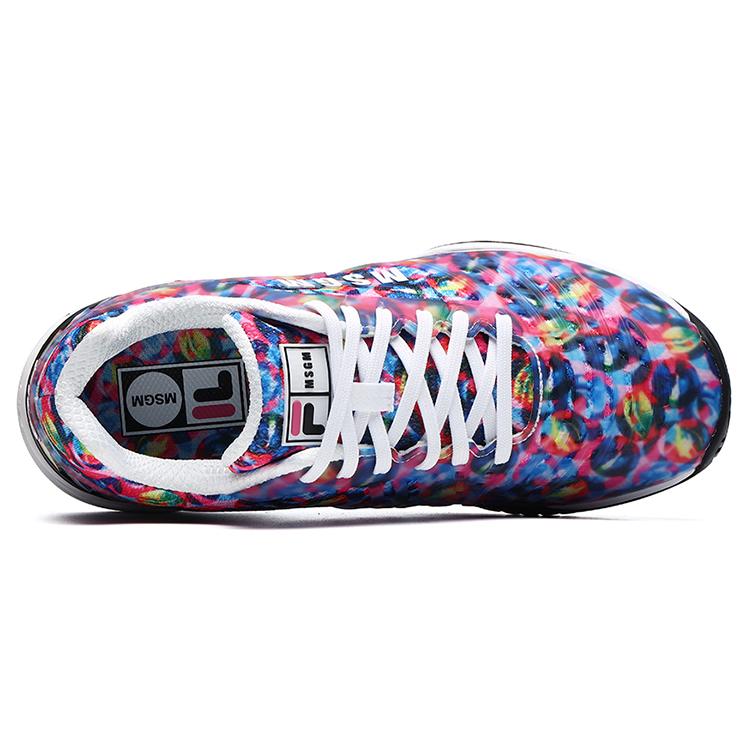 New MSGM x FILA Heritage FHT Low Top Training Running Shoes Women's Multicolor A12W122302FWT