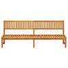 Sun Lounger Oil Natural 200 X 57 X 75 Cm Solid Acacia Wood