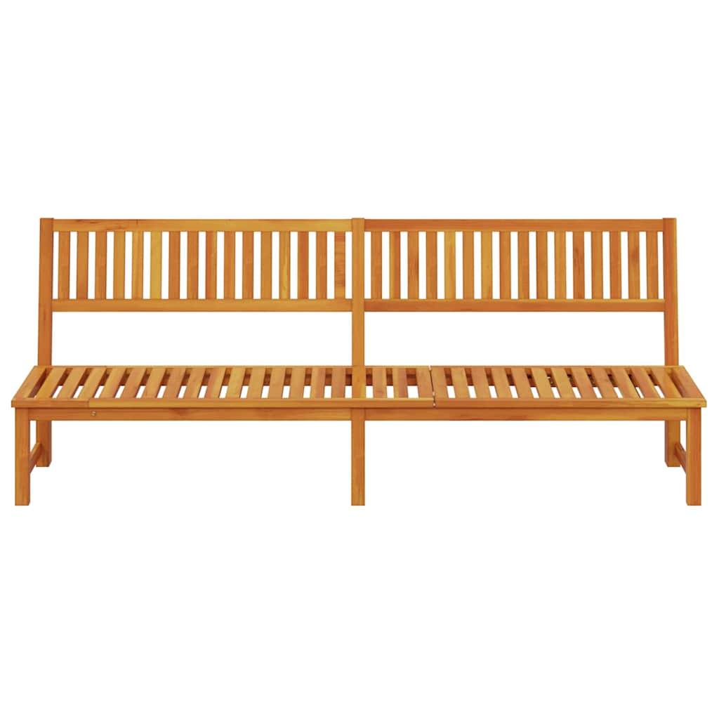 Sun Lounger Oil Natural 200 X 57 X 75 Cm Solid Acacia Wood
